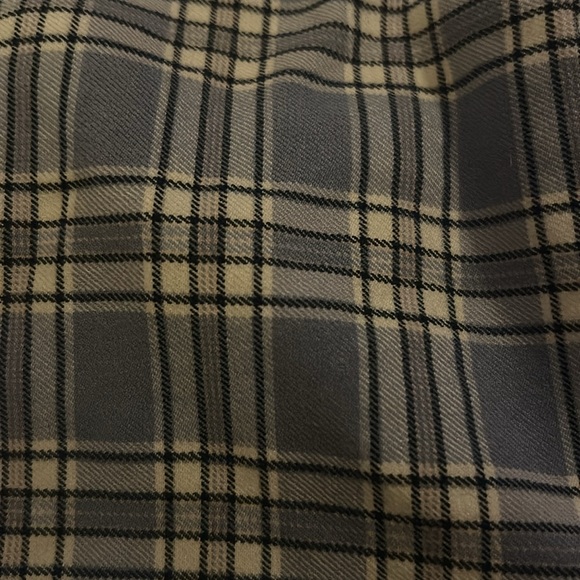 Blue and white holster plaid crop top. Adjustable straps. Lightly worn. - Picture 3 of 3